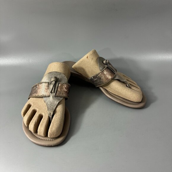 Paul Green Leather Thong Sandals, Size 5 (US 7.5) - Picture 1 of 16